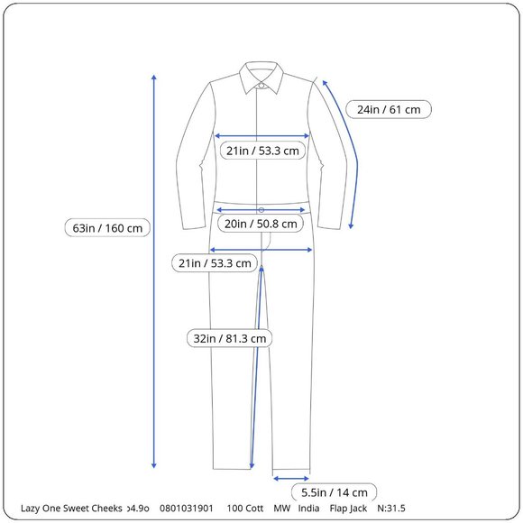 Lazy One Flap Jack Sweet Cheeks Gingerbread Holiday Pajamas Womens XL Peppermint - Picture 10 of 10